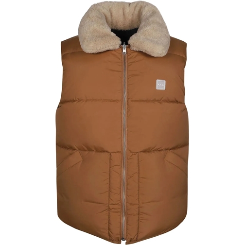 A.P.C.  Teddy Down Vest Brown schwarz