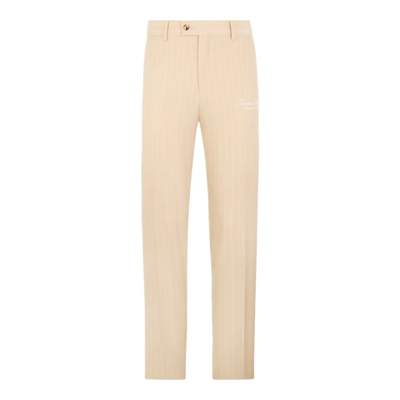 Philipp Plein Hose Joy Fit Trousers Pinstripe Tennis beige