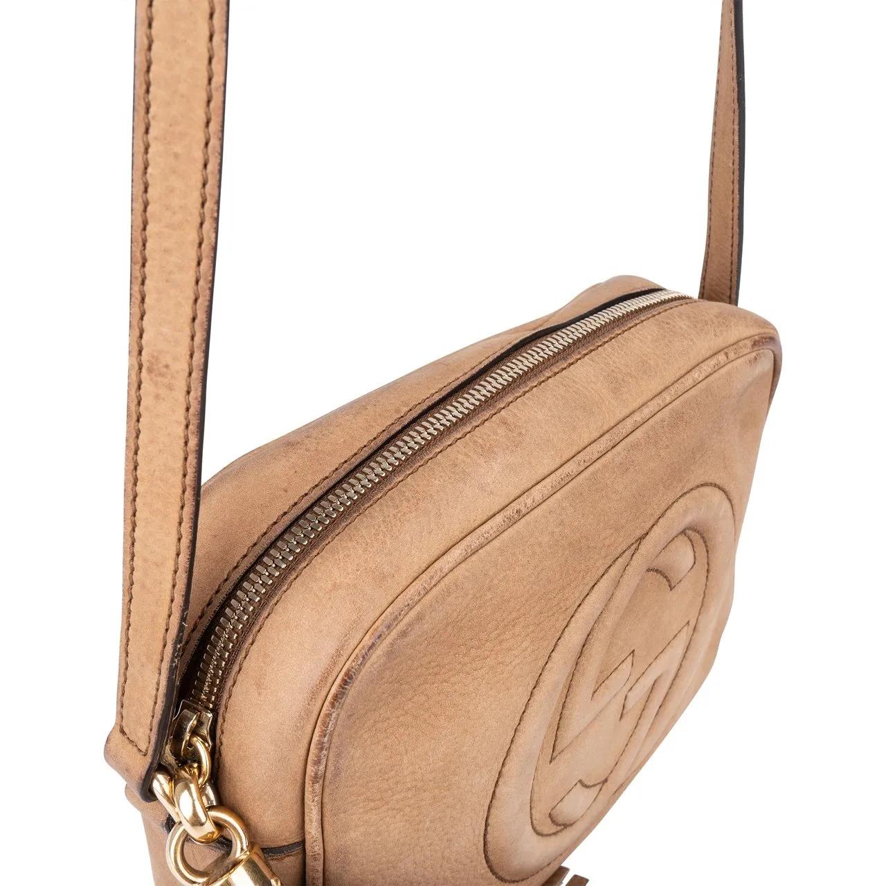 Thumbnail - Gucci Crossbody Bags - Gucci Suede GG Soho Crossbody Bag - Gr. unisize - in Braun - für Damen