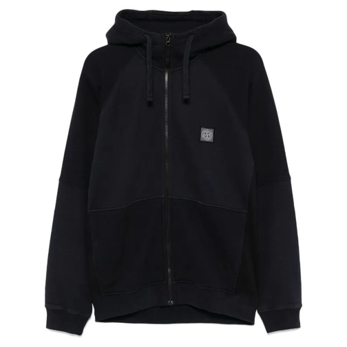 Stone Island Hoodie Logo-Patch Hoodie Blue