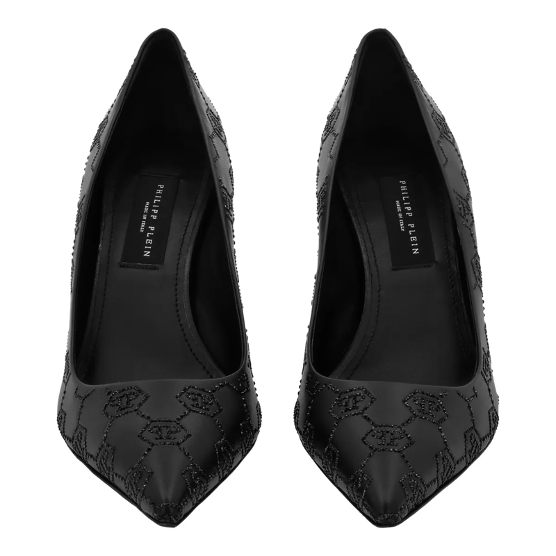 Philipp Plein Pumps Dekolleté Mid Heels Monogram Verziert schwarz(Image 2)