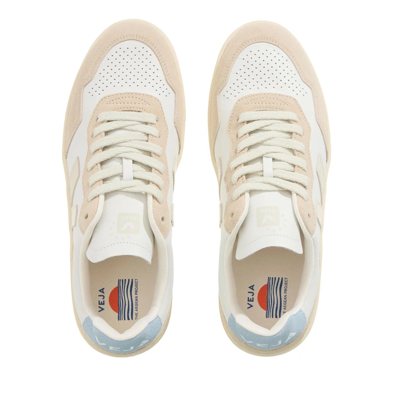 Veja Low-Top-Sneaker V-90 Extra White Pierre Steel(Image 5)