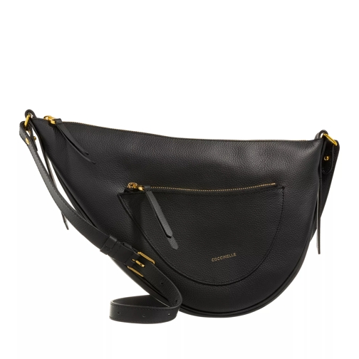 Coccinelle Snuggie Handbag Noir/Cuir Shoulder Bag