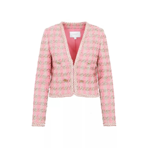 Giambattista Valli Rose Gold Polyamide Jacket Pink 