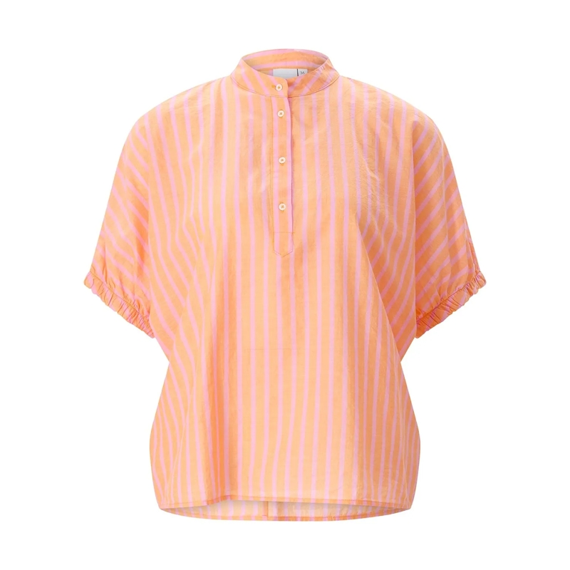 Emily can den Bergh Bluse Gestreifte Bluse orange