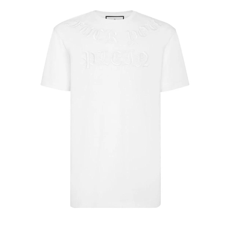 Philipp Plein T-Shirt T-Shirt Gothic Plein weiss