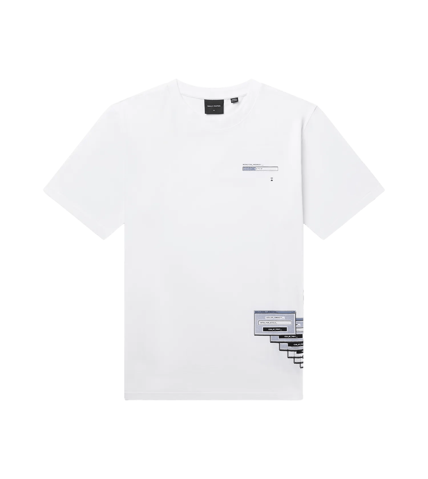 Daily Paper - Pop Up T-Shirt - Größe S - weiß