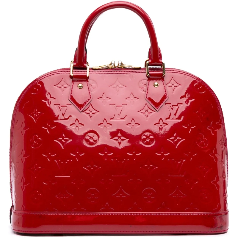 Louis Vuitton Tote Monogram Vernis Alma PM rot
