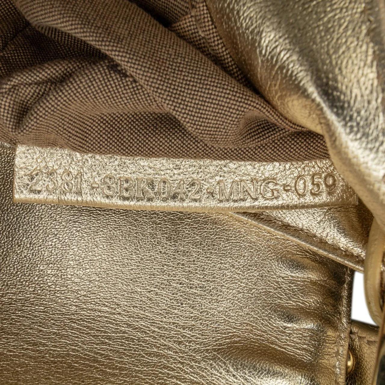 Fendi Crossbody bags 2000-2010 Zucca Embossed Leather Chef Flap in goud