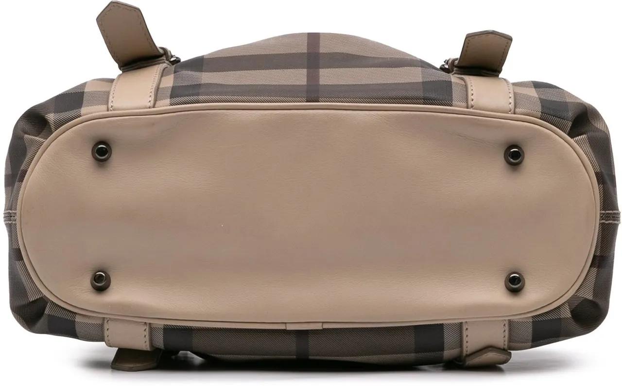 Thumbnail - Burberry Hobo Bags - 2000-2017 Smoke Check Coated Canvas Northfield Sat - Gr. unisize - in Braun - für Damen
