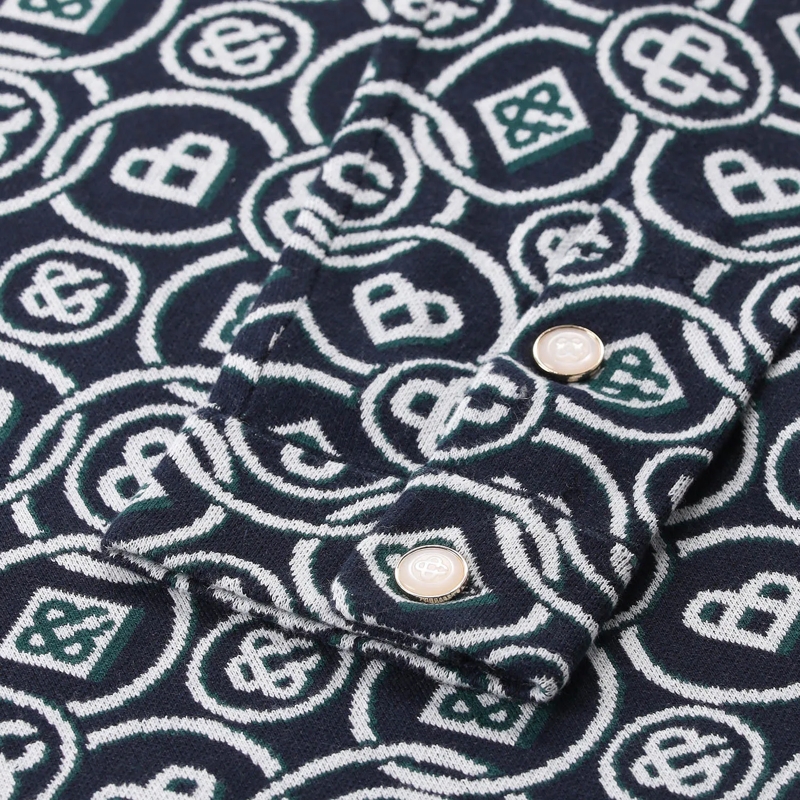 Casablanca Hemd Strickhemd aus Baumwolle blau(Image 5)