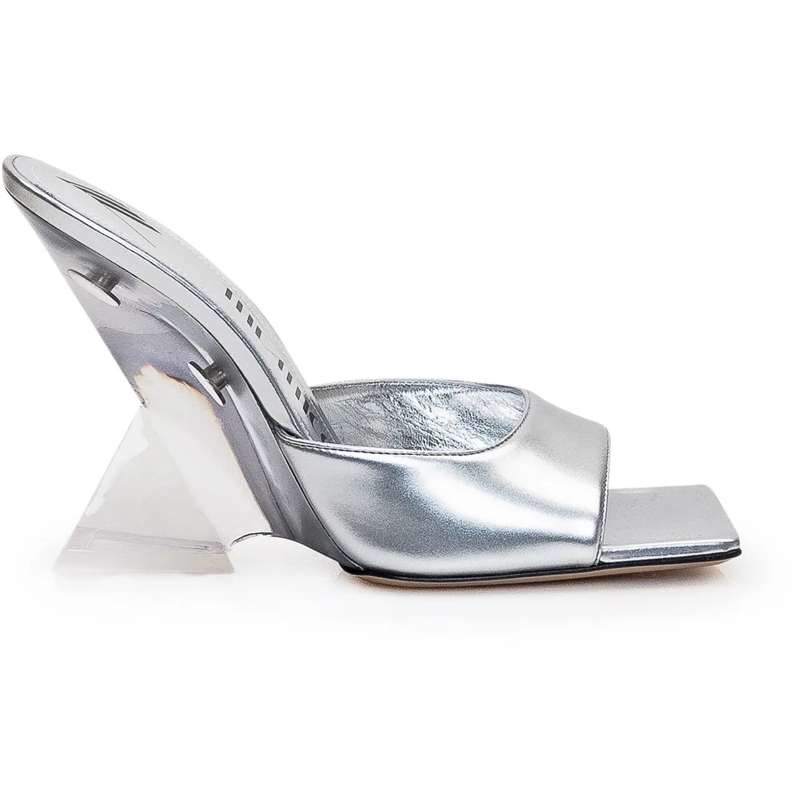 The Attico Escarpins Mule Cheope silber