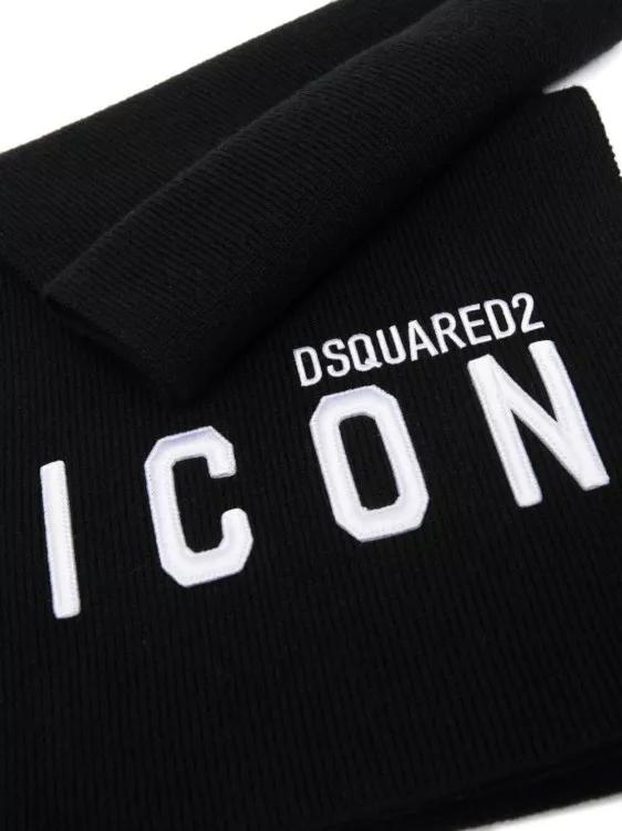 Dsquared2 Tücher & Schals - Ribbed-Knit Scarf - Gr. unisize - in Schwarz - für Damen