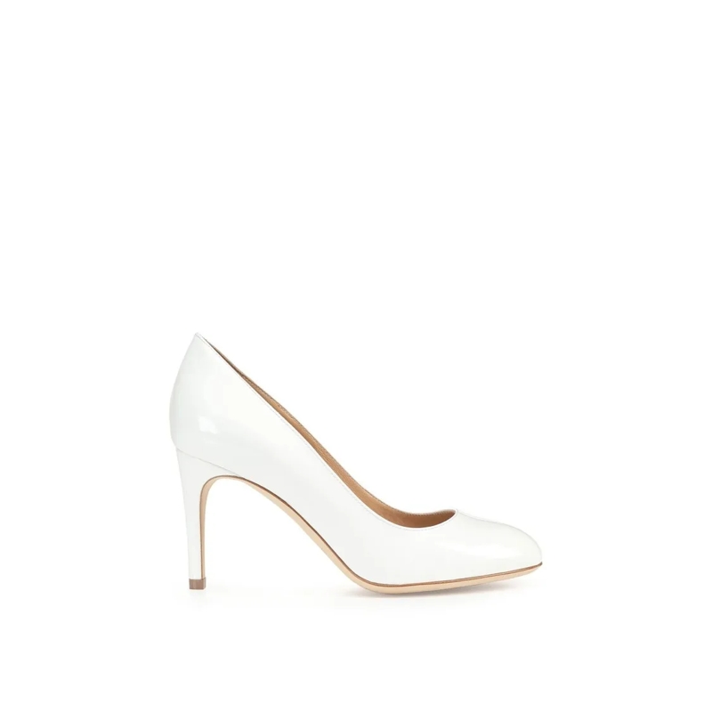sergio rossi Escarpins White Leather Pumps With Sleek Design White