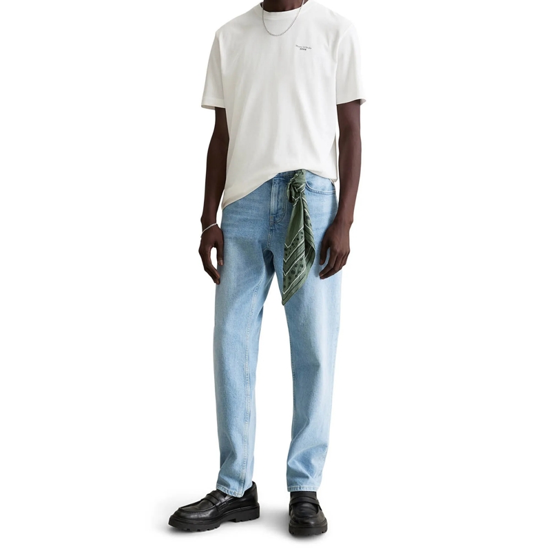 Marc O´Polo Hemd T-Shirt, SSL, Logo Print, Doubl 2er Pack blau(Image 6)