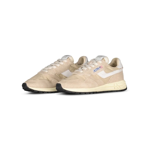 Autry International Sneaker aus Veloursleder Beige låg sneaker