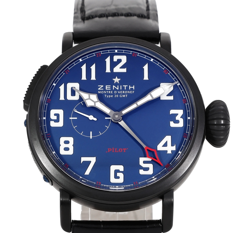 Zenith Montre automatique Pilot Schwarz