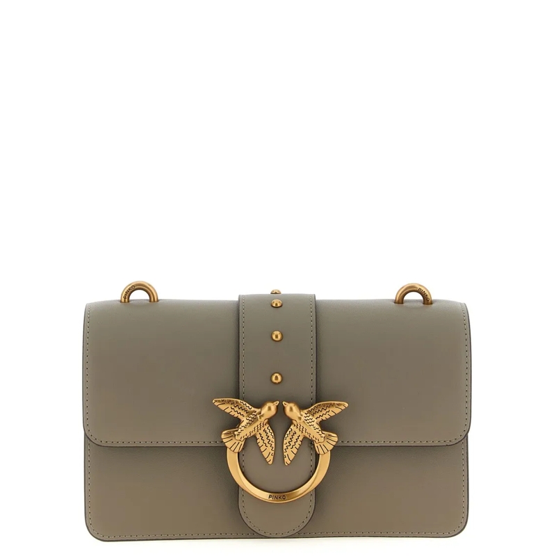 Pinko Schultertasche Love One Mini St. Cl Noce-Antique Gold