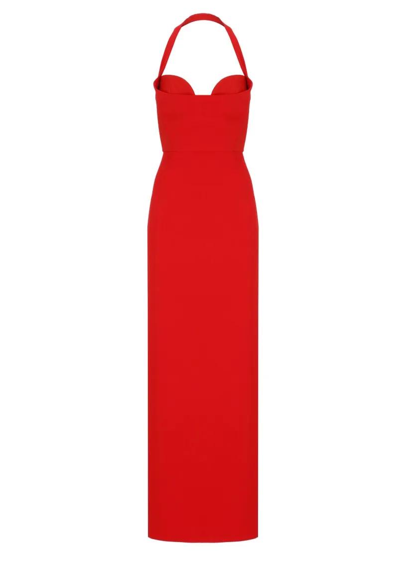 Solace London - Serina Maxi Dress - Größe 12 - rot