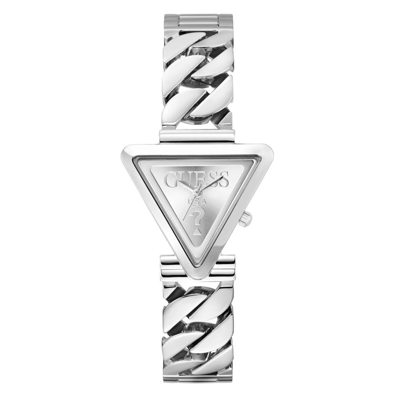 Guess Quarzuhr Quarz-Analoguhr Fame silber