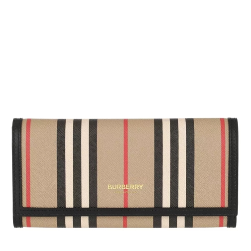 Burberry Icon Stripe Continental Wallet Archive Beige Portefeuille continental