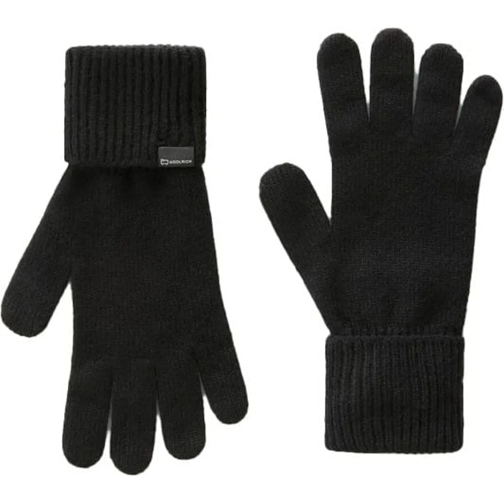 Woolrich  cashmere ribbed gloves schwarz