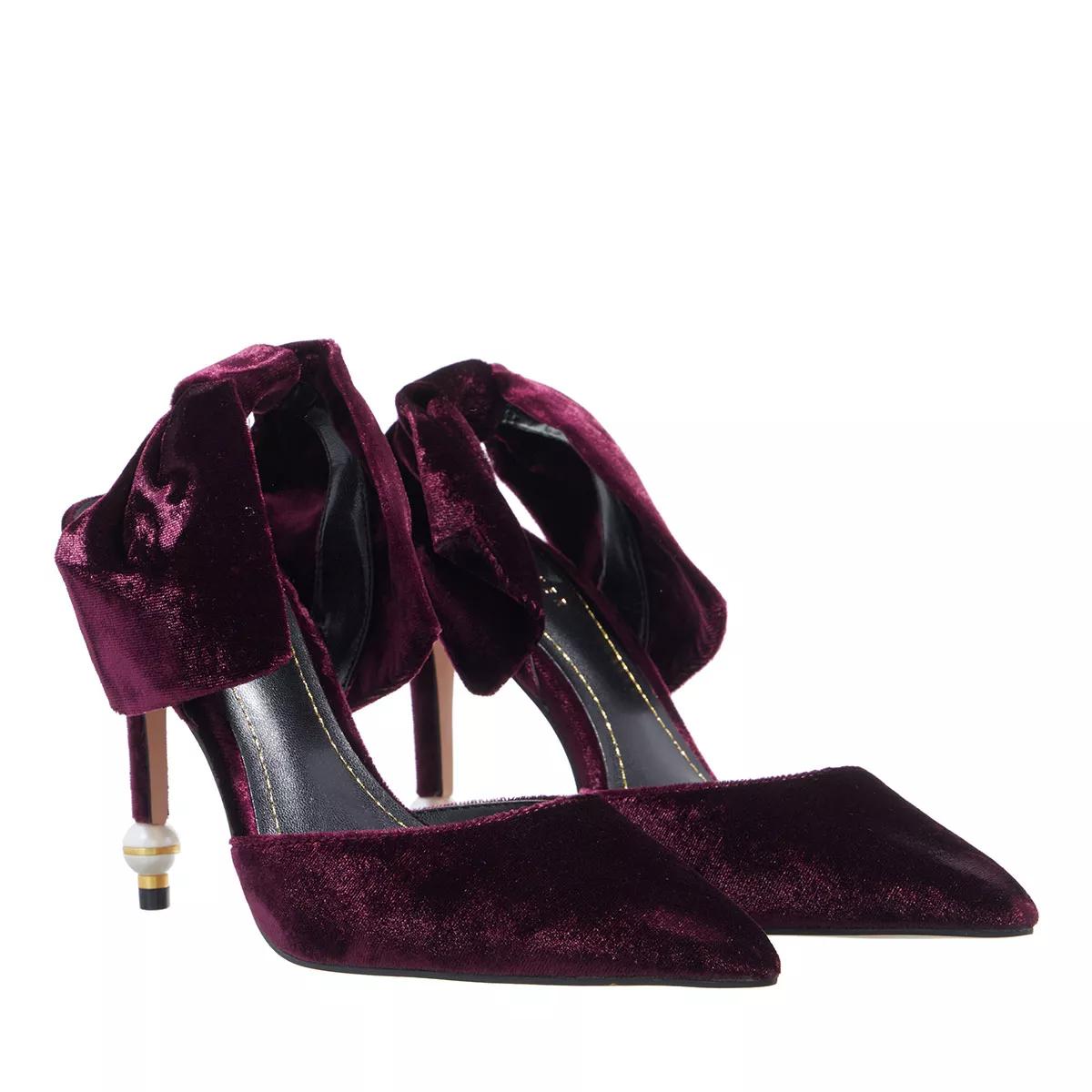 Ted Baker Batalyn Large Bow 103Mm Sing Back Court Oxblood | Pump