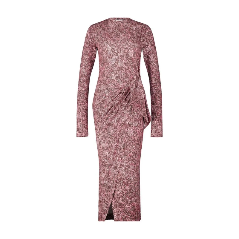 Isabel Marant Minikleid Wickelkleid Lisy mit Muster Pink