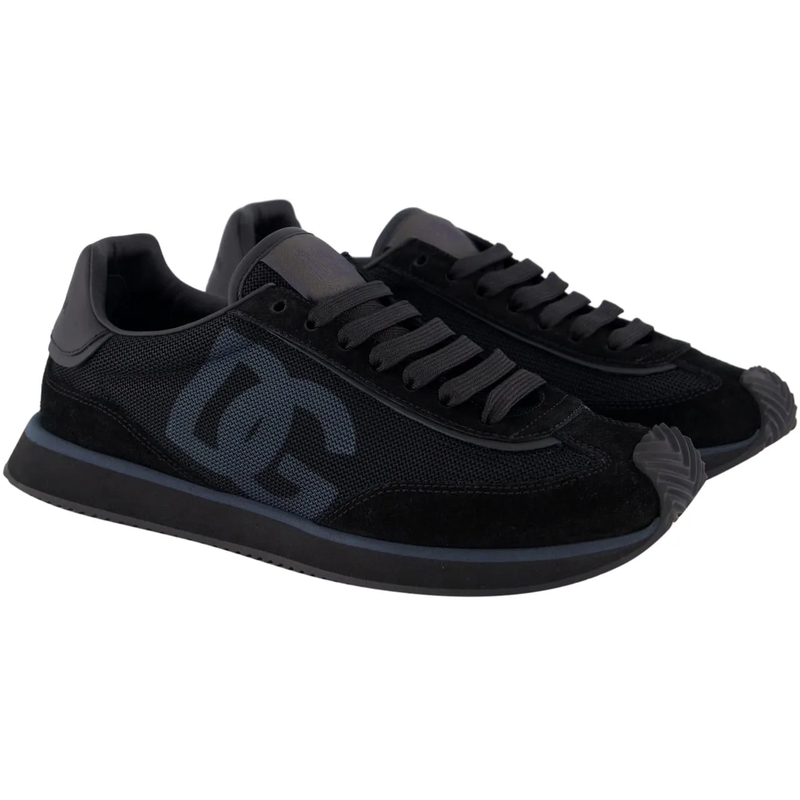 Dolce&Gabbana Low-Top-Sneaker Aria' Black Running Sneakers Black(Image 4)