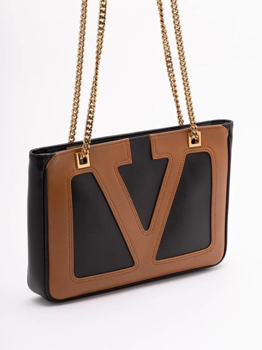 Valentino Garavani Shoppers & Totes `Viva Superstar` Small Tote in zwart