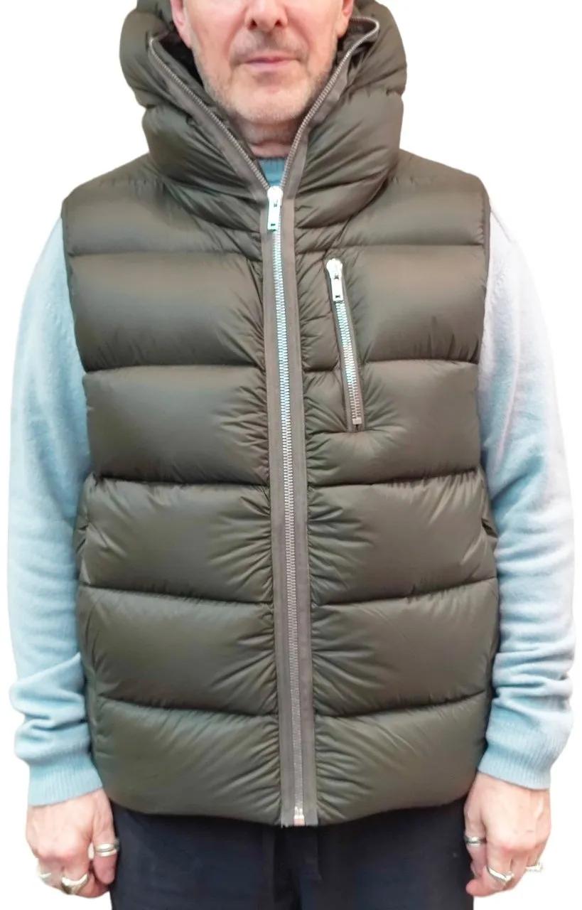 Thumbnail - Rick Owens - Doudoune Sans Manches capuche Zip forest Rick Owen - Größe 48 - bunt