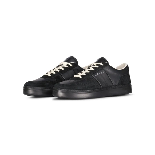 Hogan Sneaker mit Veloursaufsätzen Schwarz Low-Top Sneaker