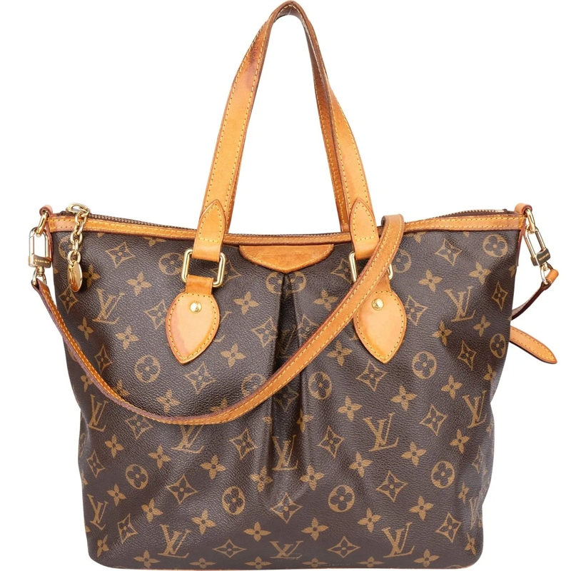 Louis Vuitton Schultertasche Louis Vuitton Canvas Monogram Palermo PM Hanbag braun