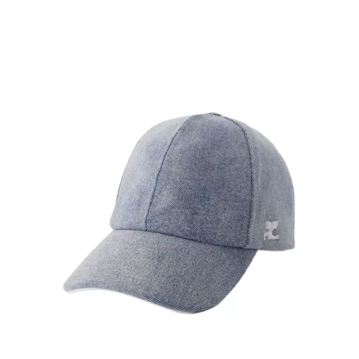 Courrèges Signature Cap - Denim - Blue Blue 