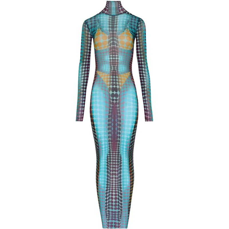 Jean Paul Gaultier Midikleid Dresses Multicolour mehrfarbig