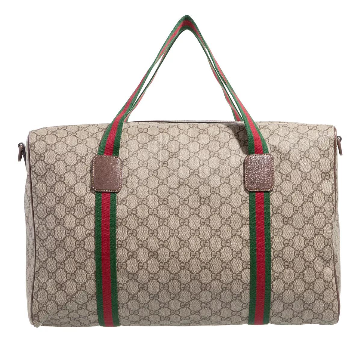 Gucci Duffle Bag Beige Weekendväska