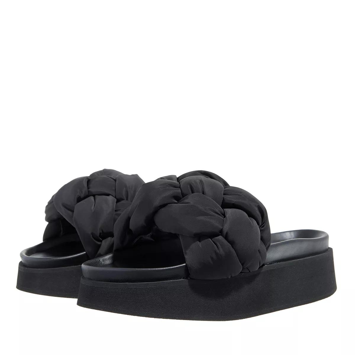 INUIKII Slipper & Pantoletten - Puffer Braided - Gr. 38 (EU) - in Schwarz - für Damen