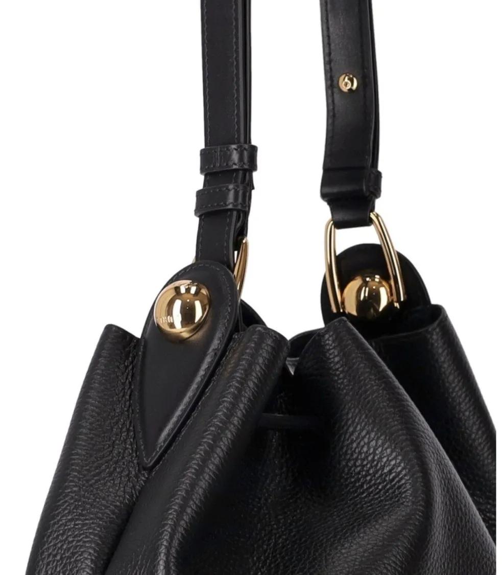 Furla Bucket bags Sfera S Black Bucket Bag in zwart
