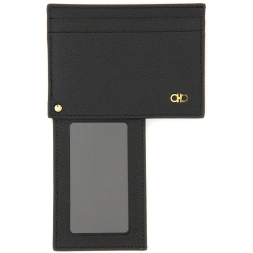 Salvatore Ferragamo Geldbörse Card Holder "Hooks" Black (Image 3)