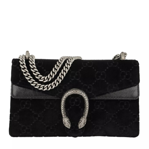 Gucci Dionysus GG Small Shoulder Bag Velvet Black Crossbody Bag