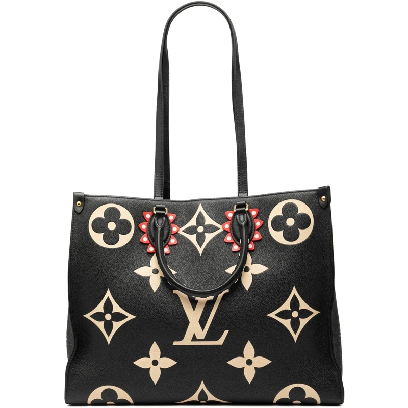 Louis Vuitton Schultertasche Monogram Empreinte Giant Crafty Onthego GM schwarz