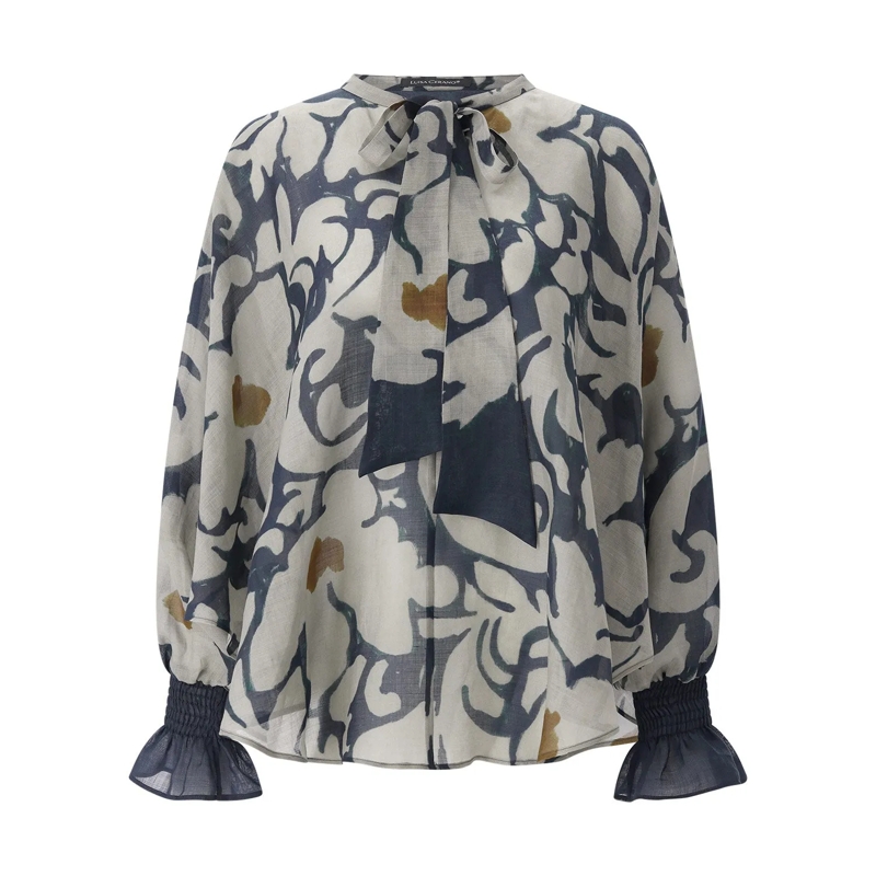 Luisa Cerano Bluse Bluse the ethnic flower navy