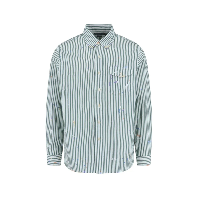 Polo Ralph Lauren Chemise Tailored Grey Button-Down Shirt With Classic Desig Green
