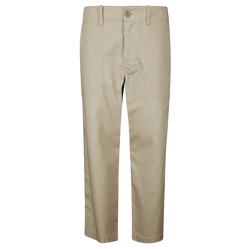 JEJIA  Ankle-Length Lightweight Cotton Pants With Dual-Co Neutrals