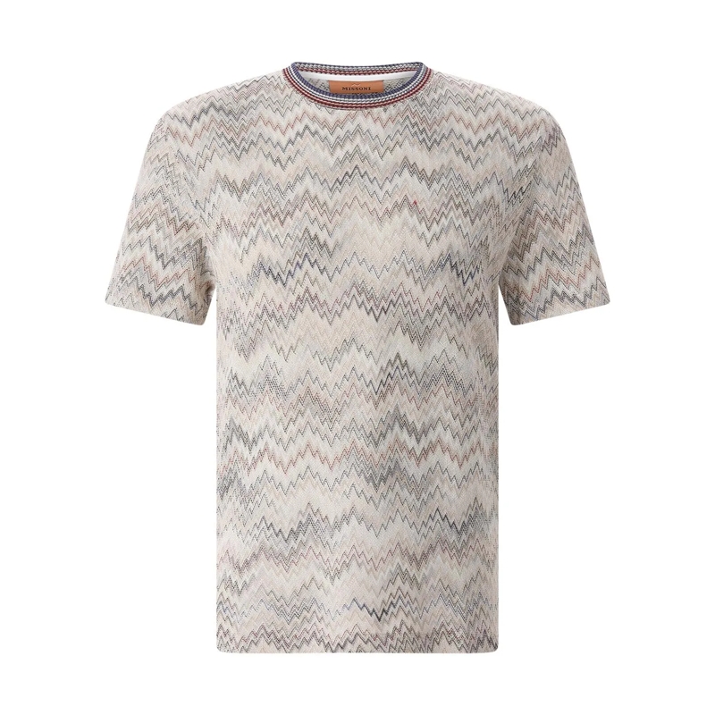 Missoni T-Shirt T-Shirt mit Muster braun