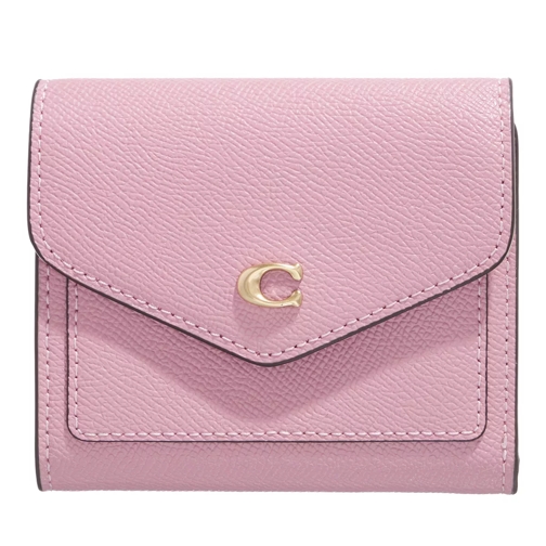 Coach Crossgrain Leather Small Wallet B4/Tulip Tri-Fold Portemonnaie