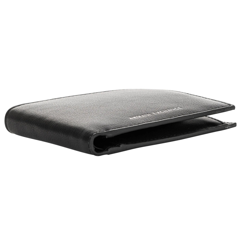 Armani Exchange Geldbörse PLAIN LEATHER BIFOLD WITH COIN POCKET 1er Pack schwarz(Image 5)