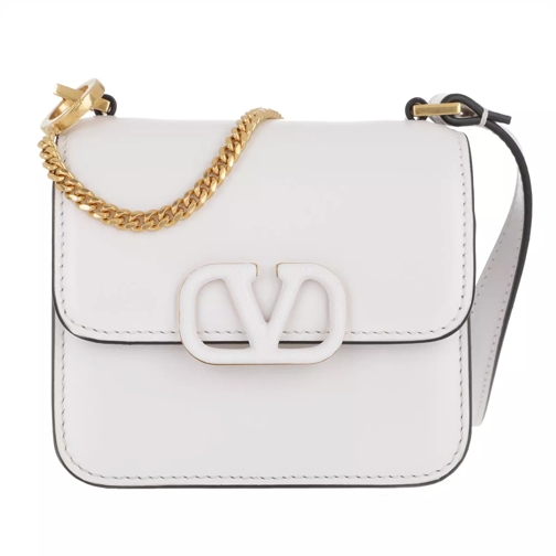Valentino Garavani VSLING Mini Crossbody Bag Calfskin White Crossbody Bag