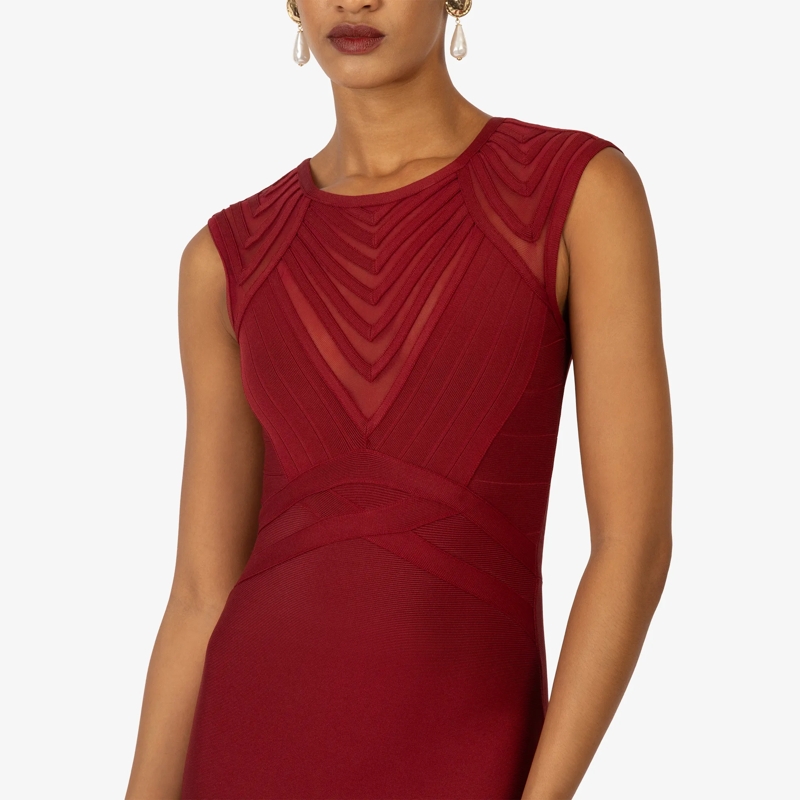 Kraimod Cocktailkleid Bandagekleid bordeaux(Image 9)