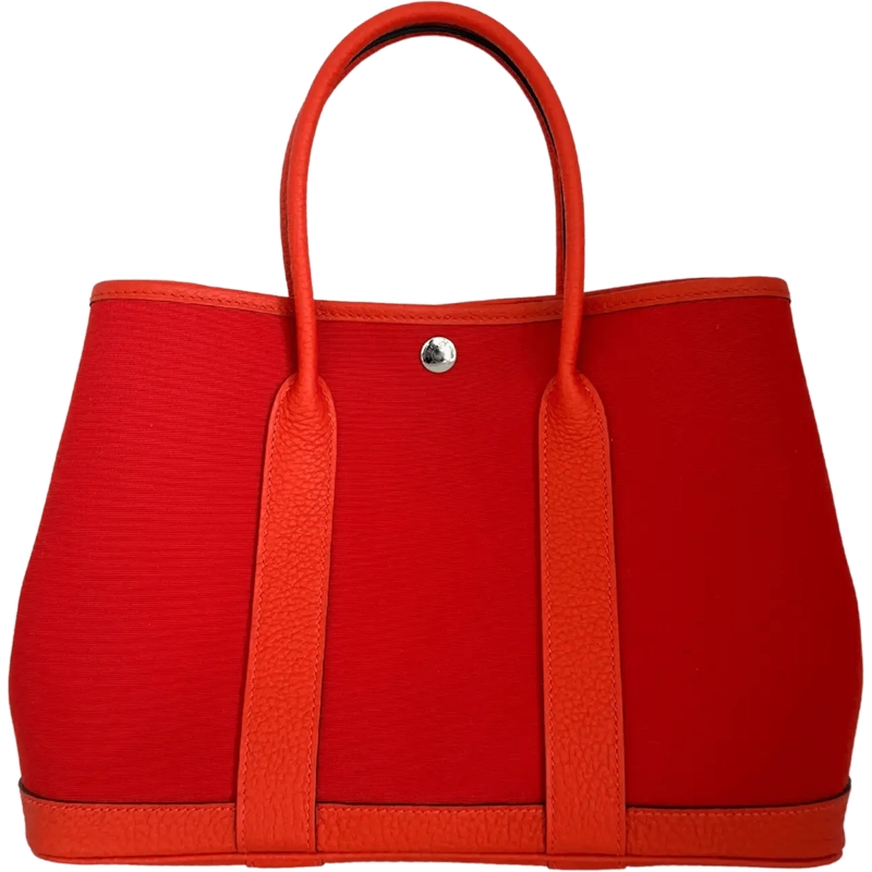 Hermès Fourre-tout Hermes Garden Party 30 Verso, orange mecano / Cuiv orange